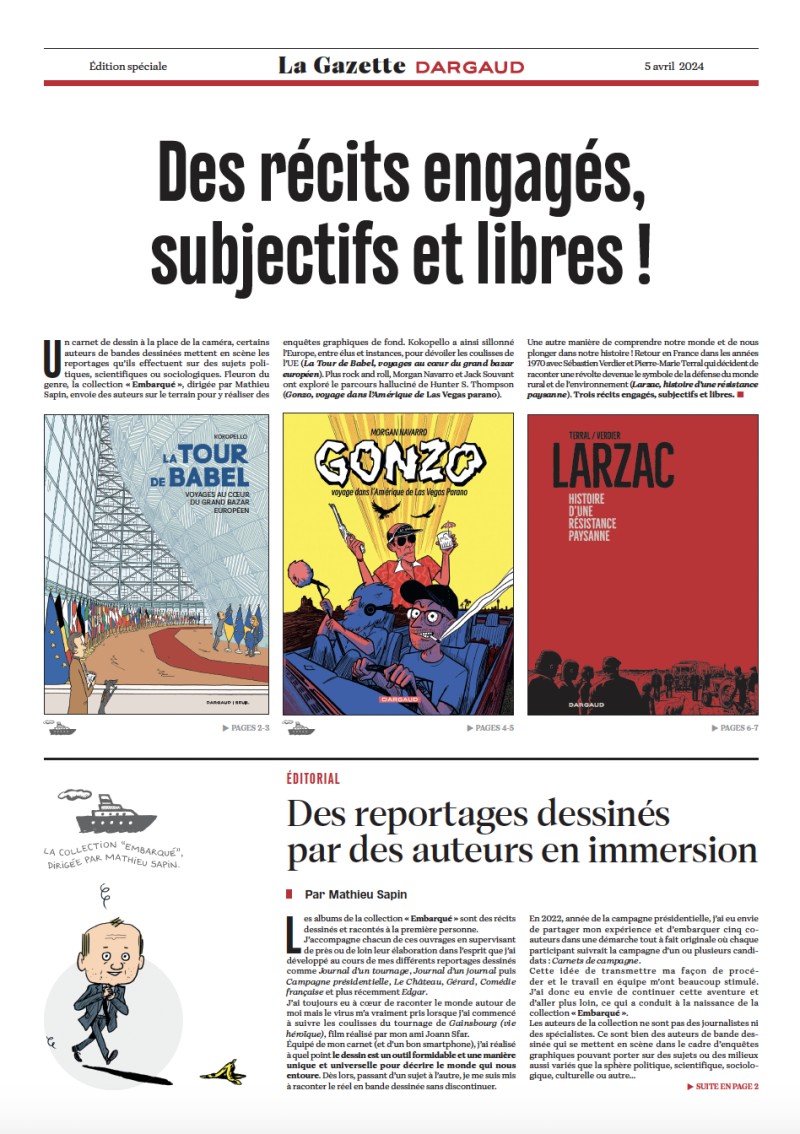 Gazette Embarqué : Des récits engagés, subjectifs et libres !