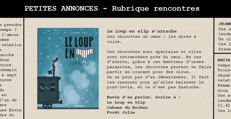 Conseil Amour - Le Loup en slip